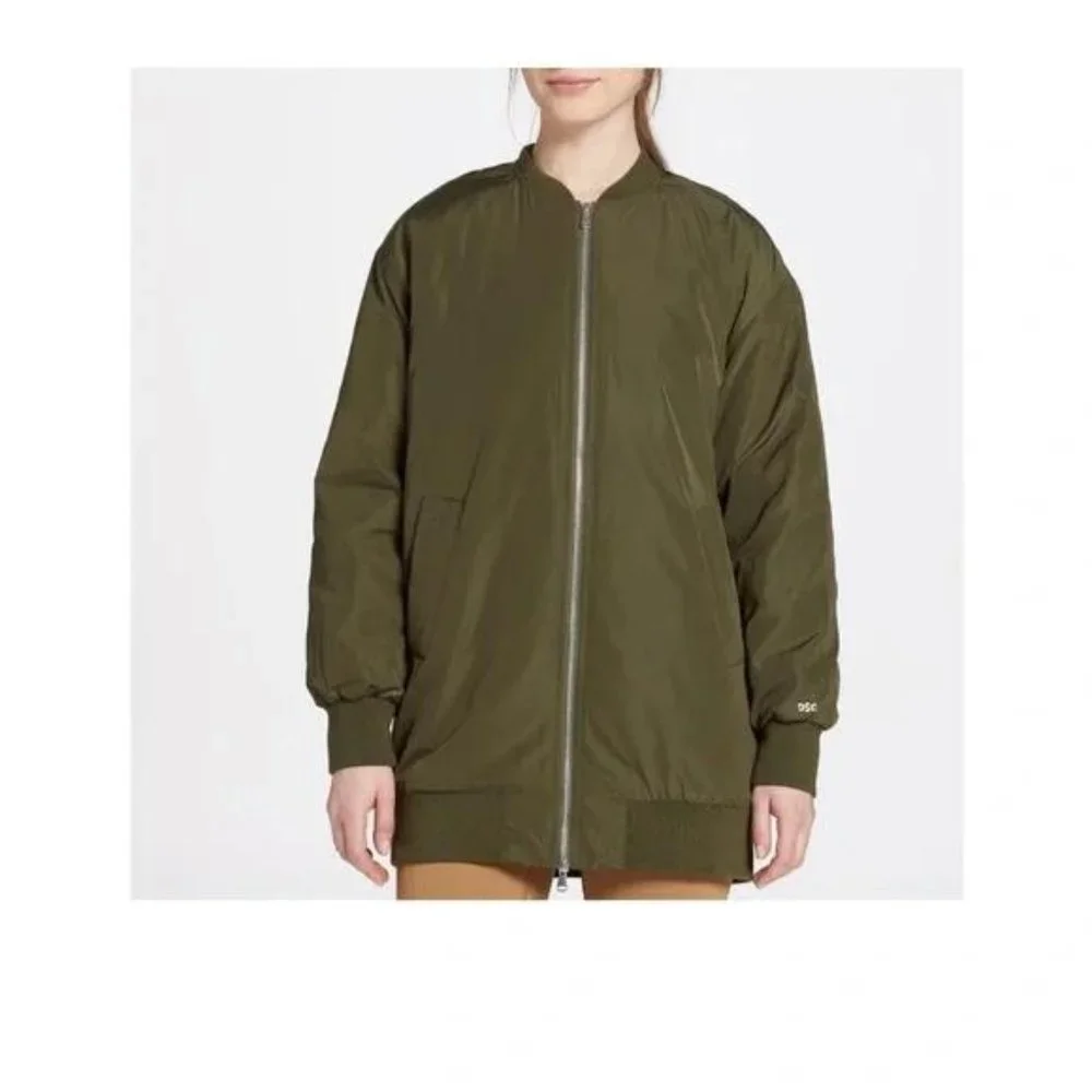 NWT DSG Women's Long Bomber Jacket - Picture 1 of 4